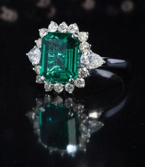 New Hatton Garden Collection: Fine Emerald, Diamond and 18ct Gold Ring