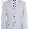 Cool new tailored summer jacket: the Richmond Blazer in blue and white striped cotton