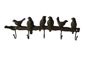 Cheery cast-iron bird hooks