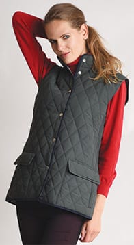 Pytchley peached quilted gilet: soft, warm, and a snip at only £37