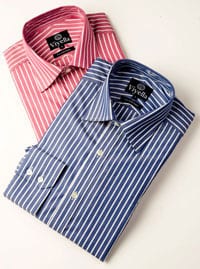 Smart new butcher stripe shirt by Viyella, £39