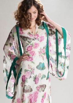 Nancy Mac Summer 2016 Collection: Light as air, the kimono shrug in silk georgette