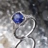 Fabulous 2.84-carat Casimir blue sapphire and diamond ring