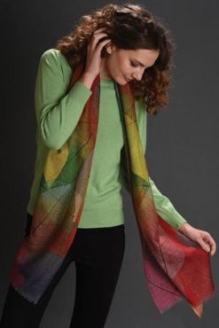 Perfect natural finishing touch: the fabulous Betula Leaf Scarf