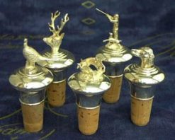 English sterling silver bouchon: fine sporting bottle stoppers