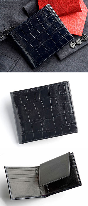 Calf Leather Billfold Wallet