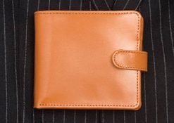 Classic billfold wallet in English bridle leather