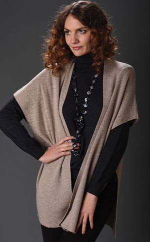 Pure Italian style: the lovely cashmere-silk Carissa