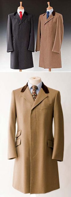 Classic pure wool covert coat