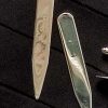 Fine English made sterling silver collar stiffeners