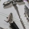 Original leaping salmon corkscrew by the English Pewter Company