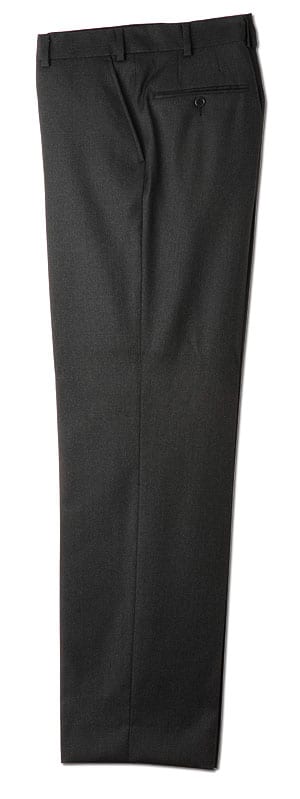 Pure wool tailored trousers in navy and charcoal grey