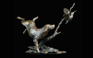 Limited edition bronze, 'Cocker With Woodcock', a collector's item