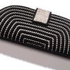 Art Deco black and crystal clutch