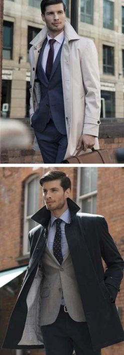 Smart overcoat for men-about-town: save over £100
