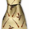 Smart and elegant pure silk Sporting Duck and Shotgun tie