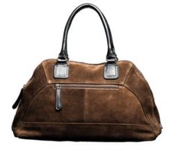 Calf suede handbag by English designer Shona Easton