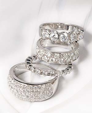 Coronet full eternity diamond ring from Hatton Garden