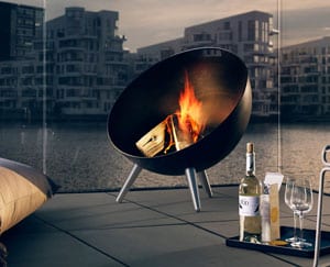 Danish design Eva Solo FireGlobe Fireplace to extend your outdoor living