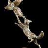 Fox and Pheasant Limited Edition Bronze