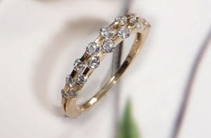 From the Enchanted Garden Collection: Fleur Ring in 18ct Gold and Diamonds