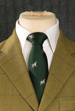Woven silk Foxhound Tie