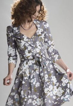 Nancy Mac Summer 2016 Collection: Flower power, the Gabrielle day dress in silk and cotton