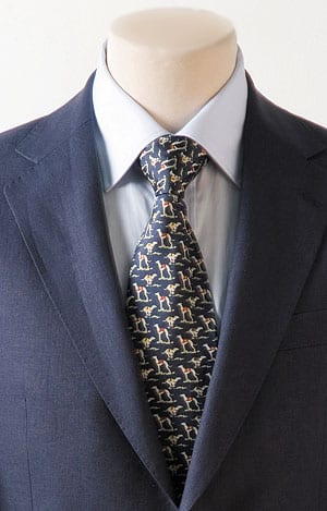 Silk greyhound tie