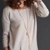 Pure Italian style: gorgeous cable-knit cashmere-silk top, the Giovanna