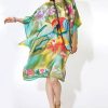 Gorgeous pure silk handGorgeous pure silk hand-painted Hawaiian Islands Tropical Parrot dress-painted Hawaiian Islands dress