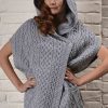 Wool Power: Step into the season's Aran knits: Stylish hooded cape-jacket