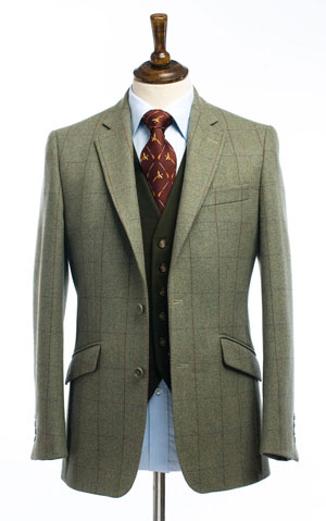 Beautifully tailored new 600g tweed jacket, save £138