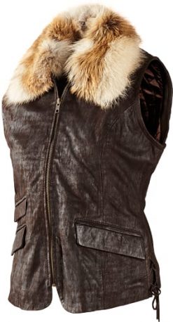 Stylish raccoon and lambskin ladies' gilet: The Impala waistcoat by Härkila: £189 (instead of £240)
