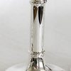 Fine English sterling silver Jupiter candlestick holder: 14cm