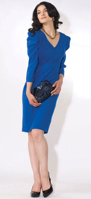 The stylish designer dress, by Eve Pollard: The Royal Blue