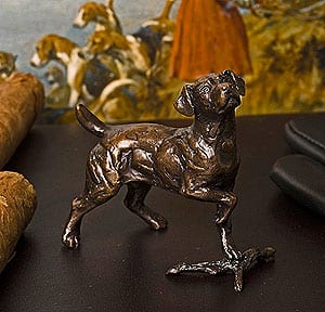 Limited edition bronze Jack Russell terrier