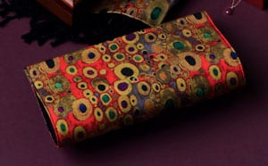 Silk Art: Gustav Klimt luxurious pure silk Hope Clutch