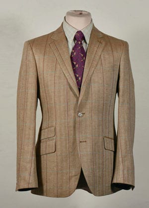 Smart new linen herringbone jacket by our English tailors for country style: a snip at £97