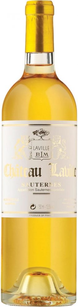 Superb Sauternes: Château Laville 2011: case of 12 half bottles