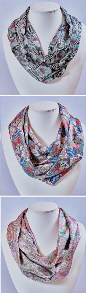 New Liberty of London pure silk satin scarves: a snip at only £36