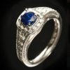 The stunning new Lady Windermere ring from Hatton Garden: Ceylon sapphire and diamonds: save over £2,800