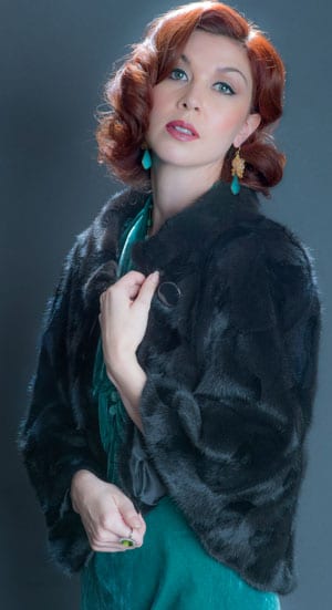 The New Fur Collection: ravishing silky mink cape