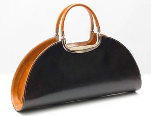 Stunning and original Italian leather Macchiato handbag