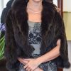 The New Fur Collection: Gorgeous mink cape with raccoon fur trim