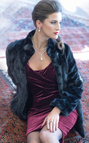 The New Fur Collection: Stunningly beautiful high-gloss mink jacket
