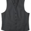 Fine wool formal vest (waistcoat) to match formal tailcoat and trousers: dark grey, 460g (16oz)