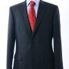 Elegant navy pure wool suit which looks and feels made-to-measure: save £150