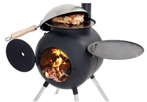 The Ozpig from the Outback: outdoor wood stove, barbecue, fire pit and heater