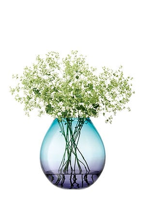 Ombre 24cm Handmade Glass Vase