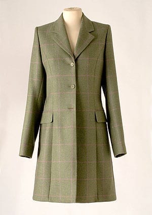 Smart new tailored coat in pure Irish tweed